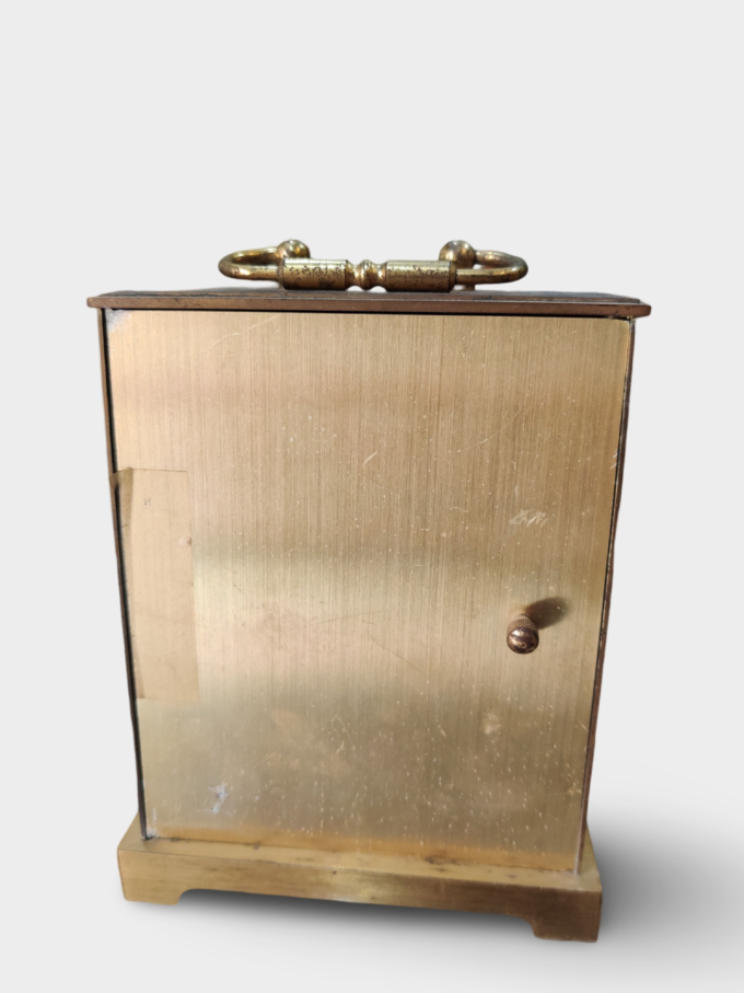 Vintage 1970s Estyma Brass Mantel Clock | Made in Germany